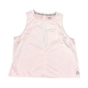 Reebok Women's Exercise Workout Cutout Tank Top Light Pink Size Medium